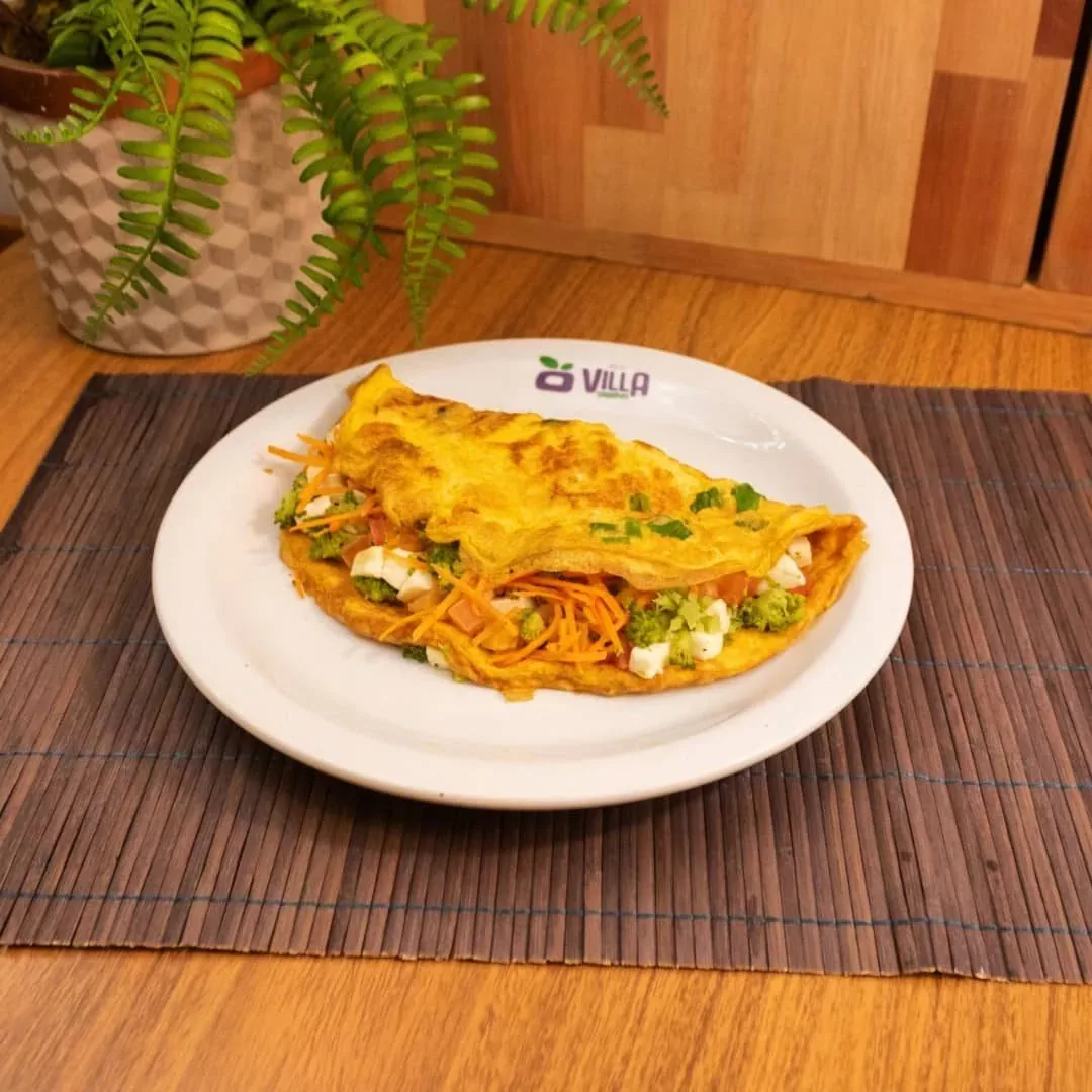 Omelete recheado do Villa Saudável