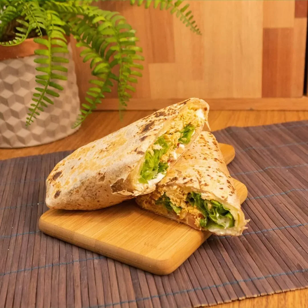 Wrap preparado no Villa Saudável